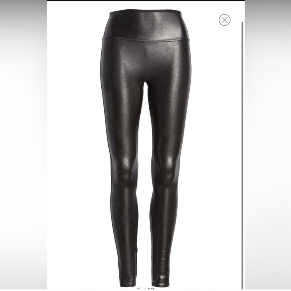 Spanx Faux Leather Leggings Large